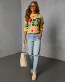 Norine Abstract Printed Sweater