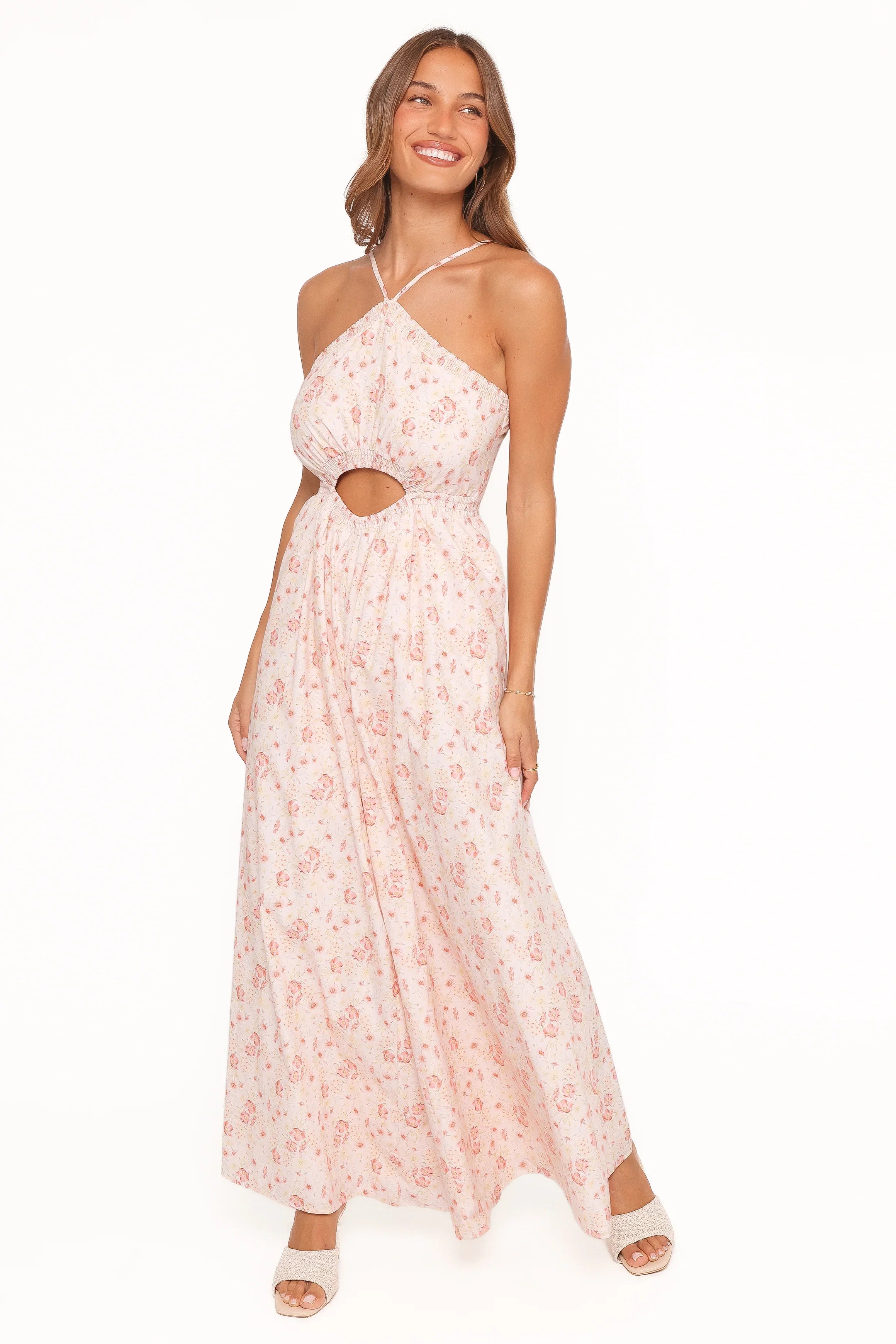 Madeira Jumpsuit Peach Ditsy Floral