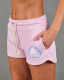 Newport Beach Babe Fleece Drawstring Shorts