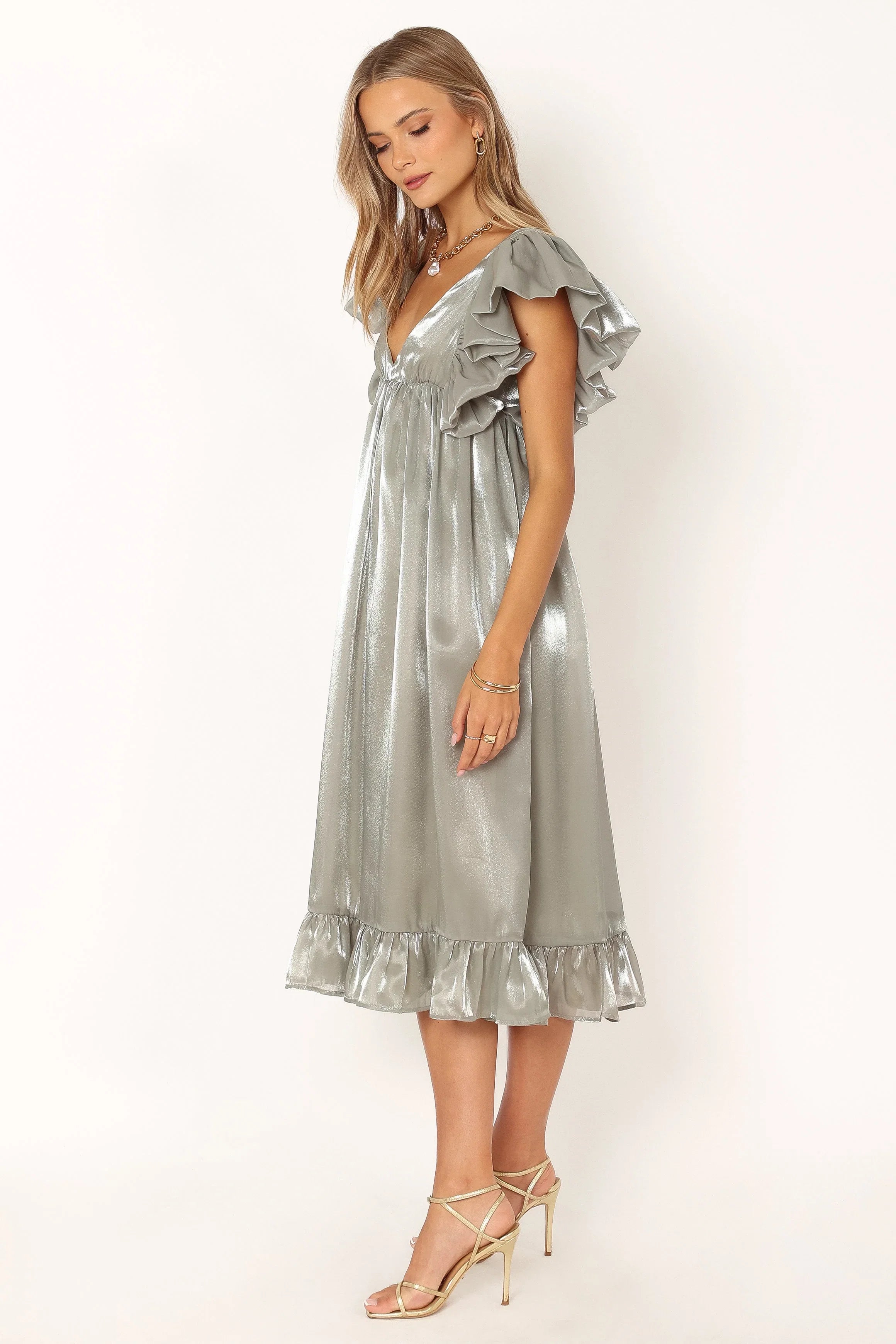 Oro Midi Dress Olive