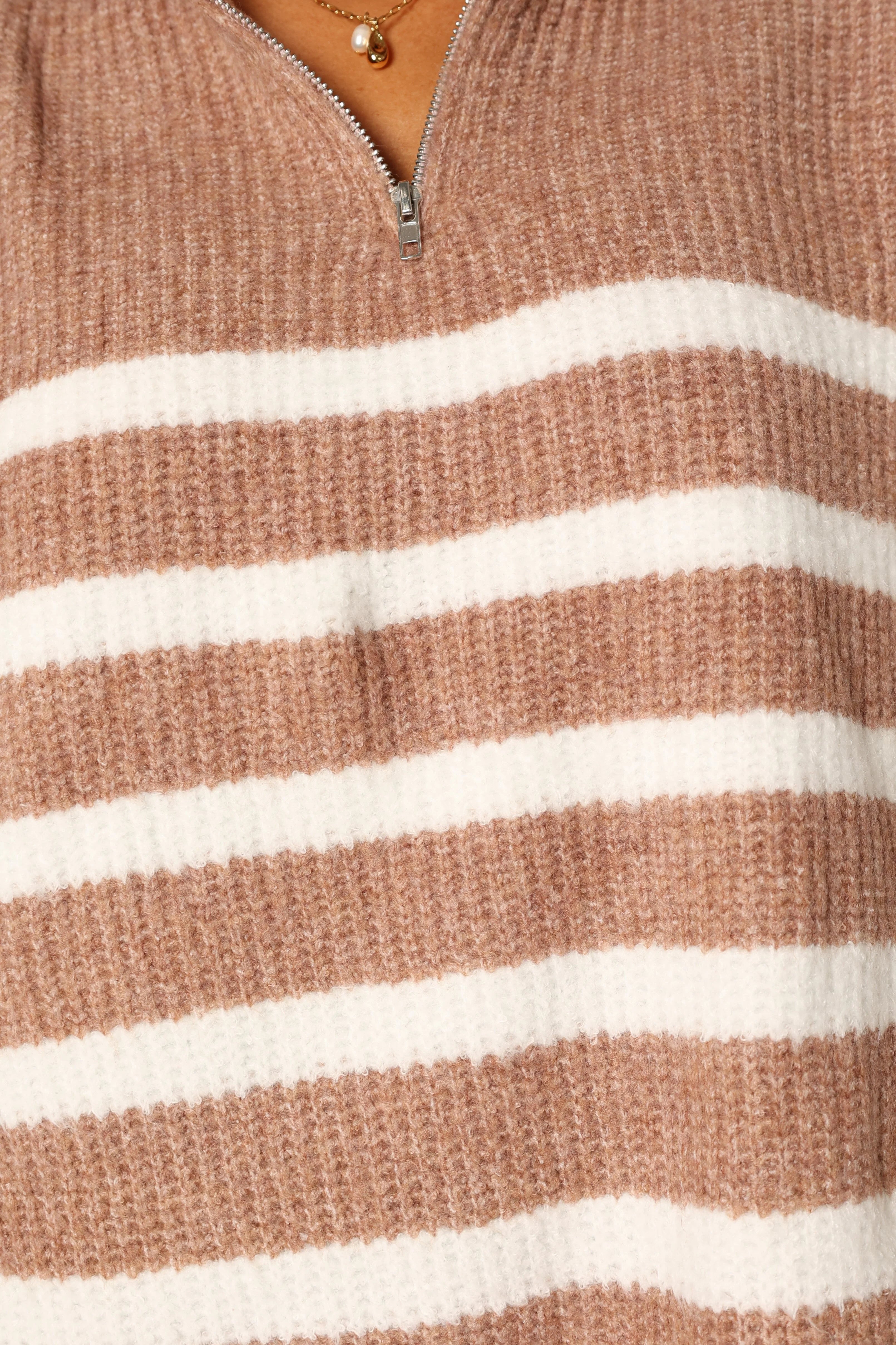 Miranda Knit Sweater Taupe
