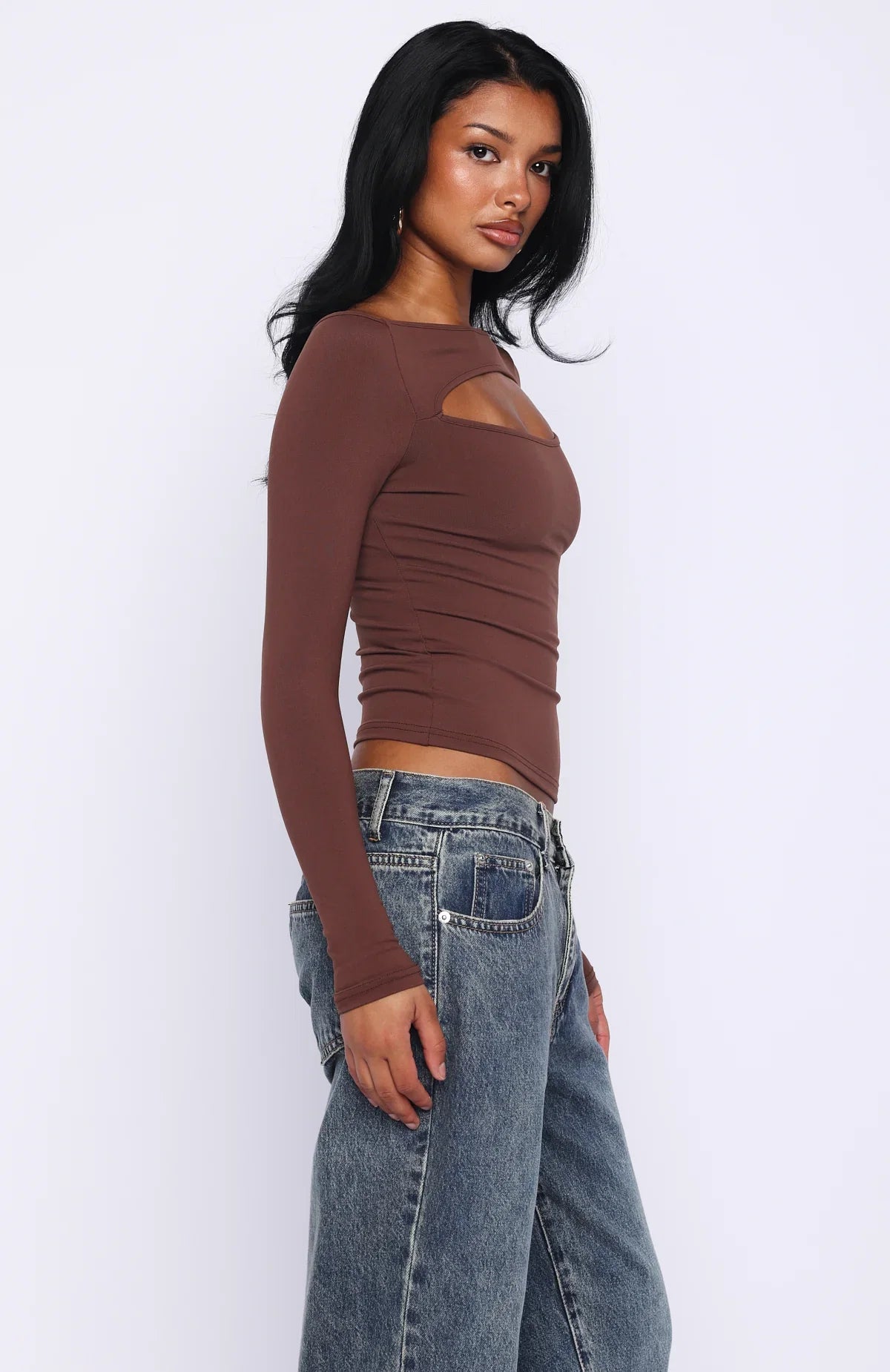 You Just Get Better Long Sleeve Top Expresso