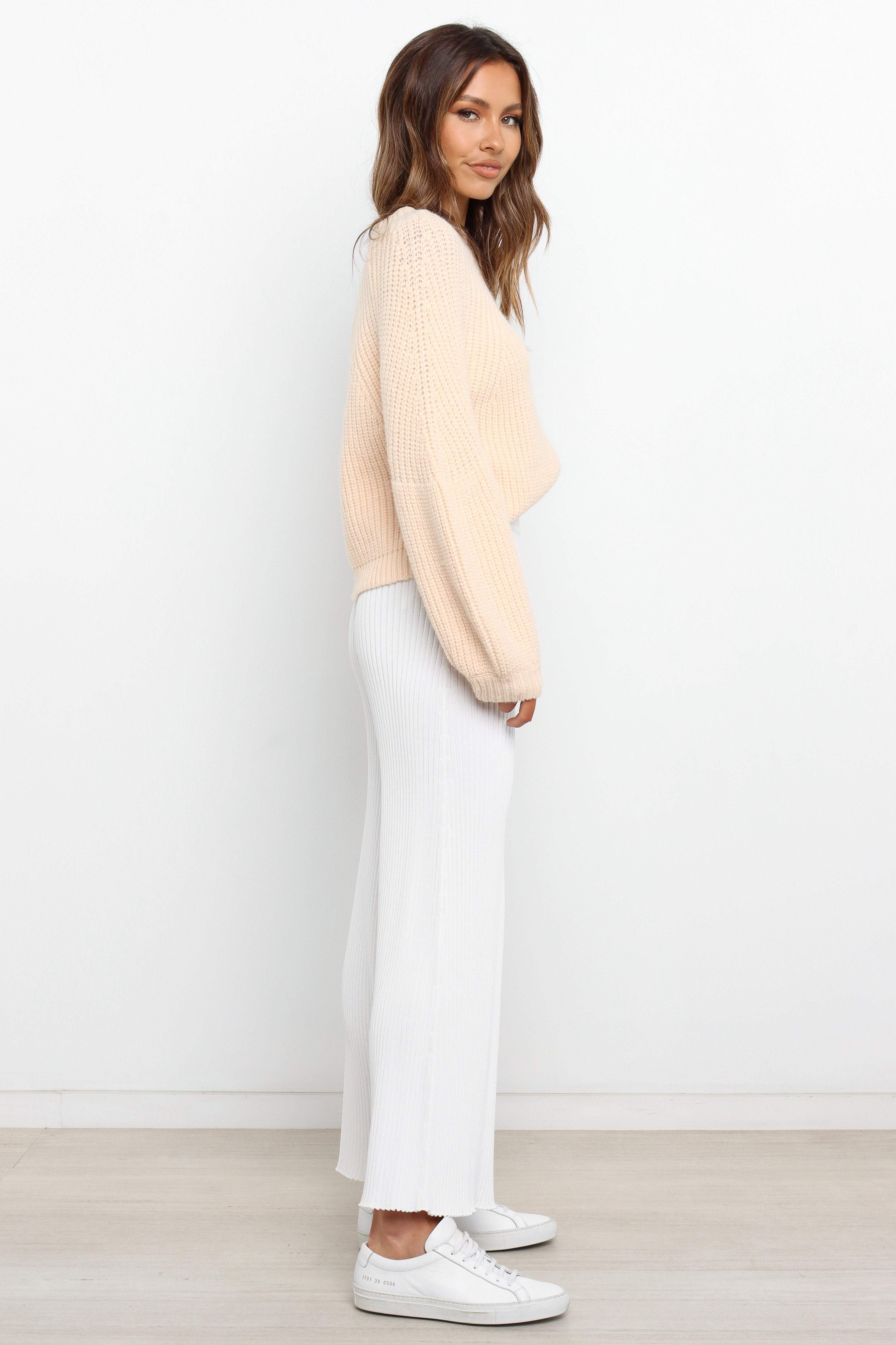 London Knit Sweater Beige