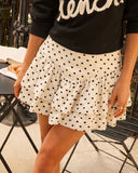 Untamed Love Ruffle Heart Mini Skirt