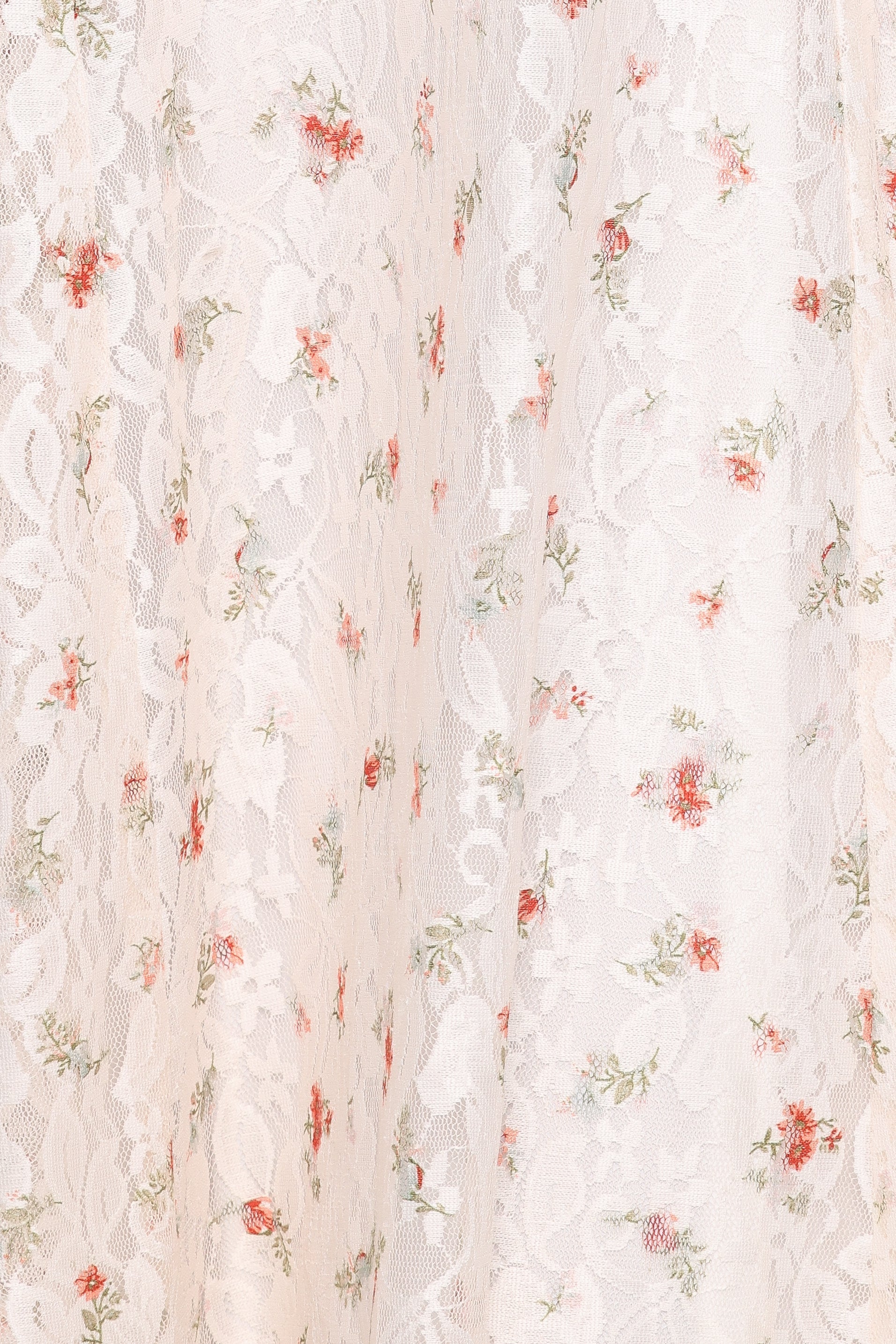 Valley Maxi Dress White Floral Lace