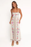 Vesta Midi Dress Pink Multi