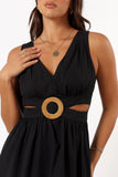 Carmella Midi Dress Black