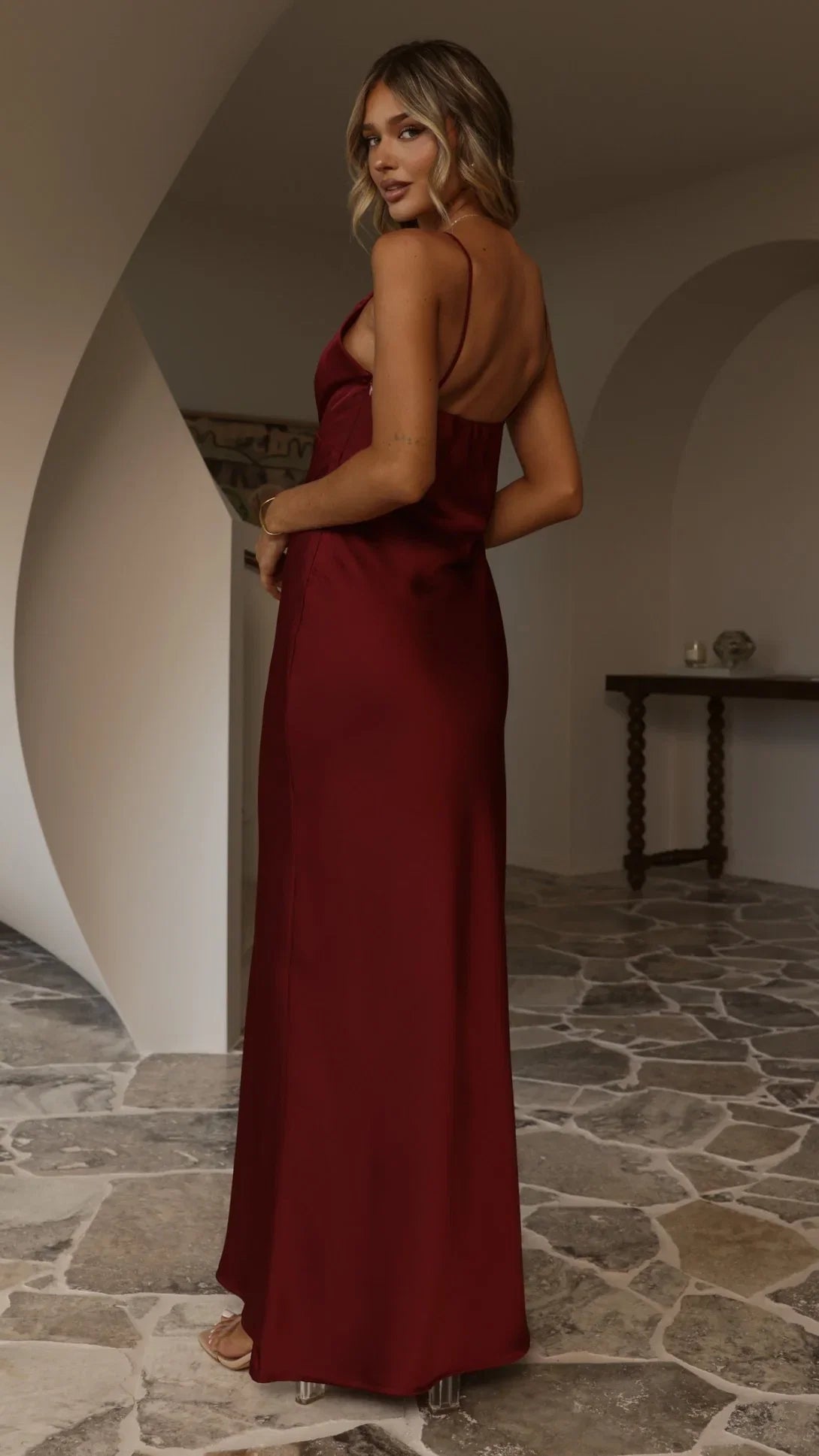 Ziah Maxi Dress Wine