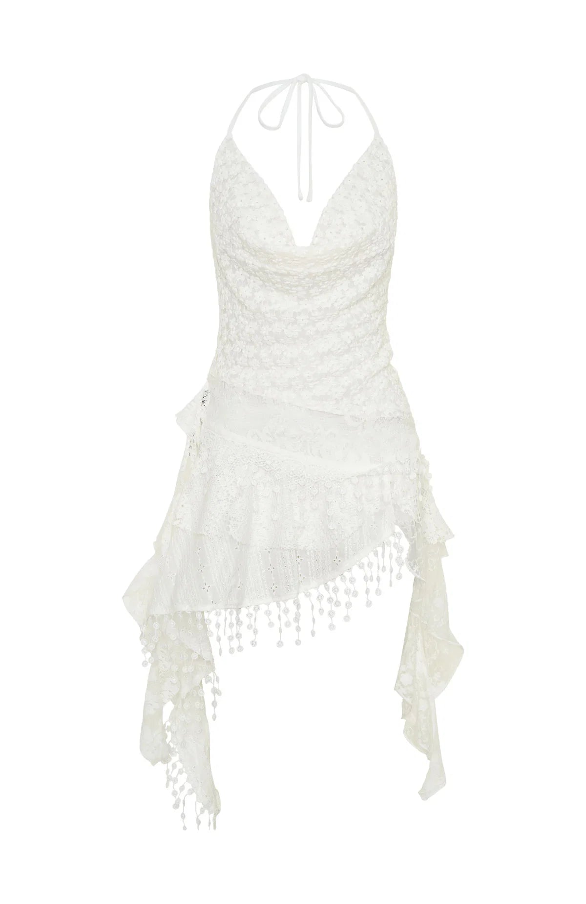 Lets Roll Mini Dress Off White