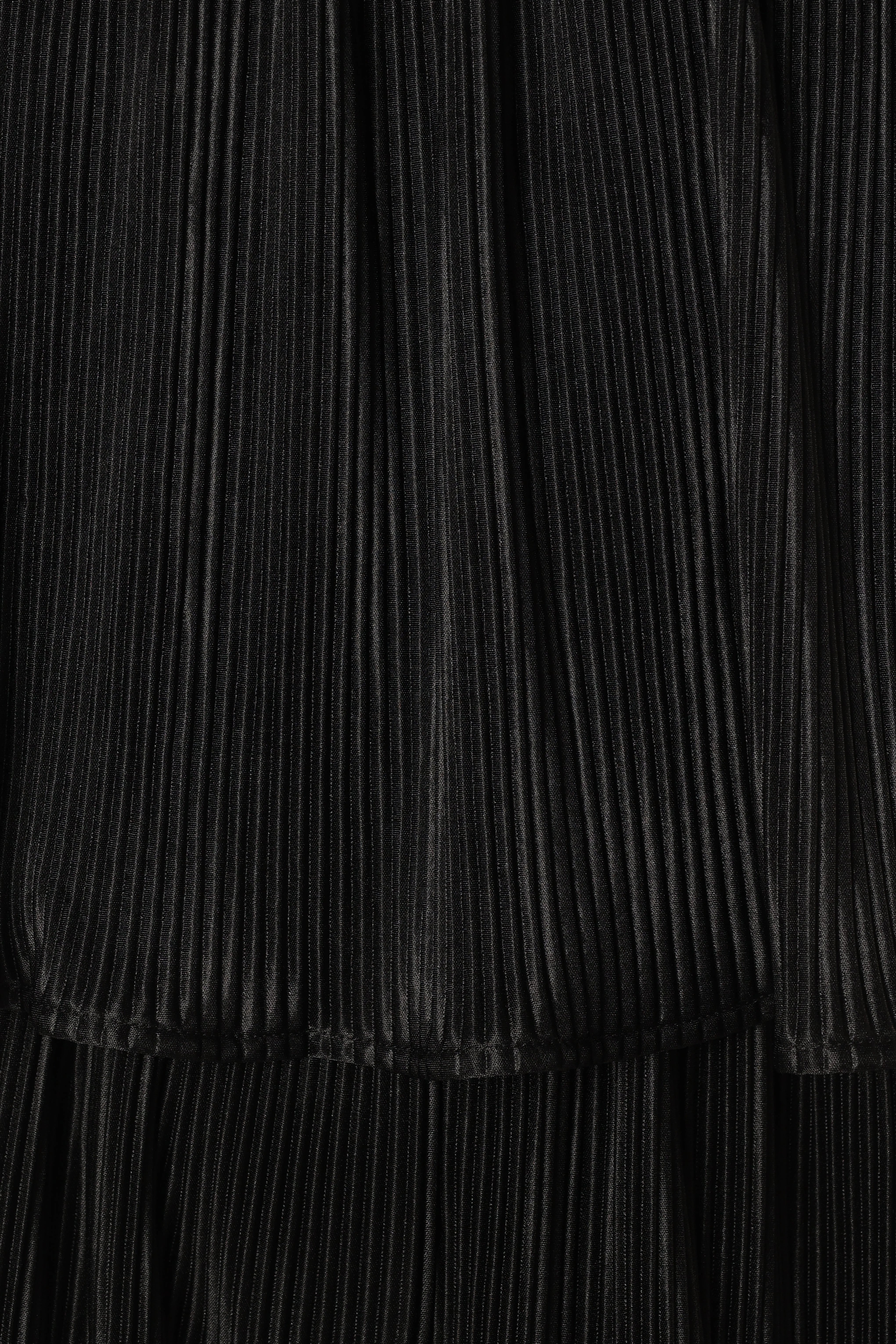 Jillian Plisse Jumpsuit Black