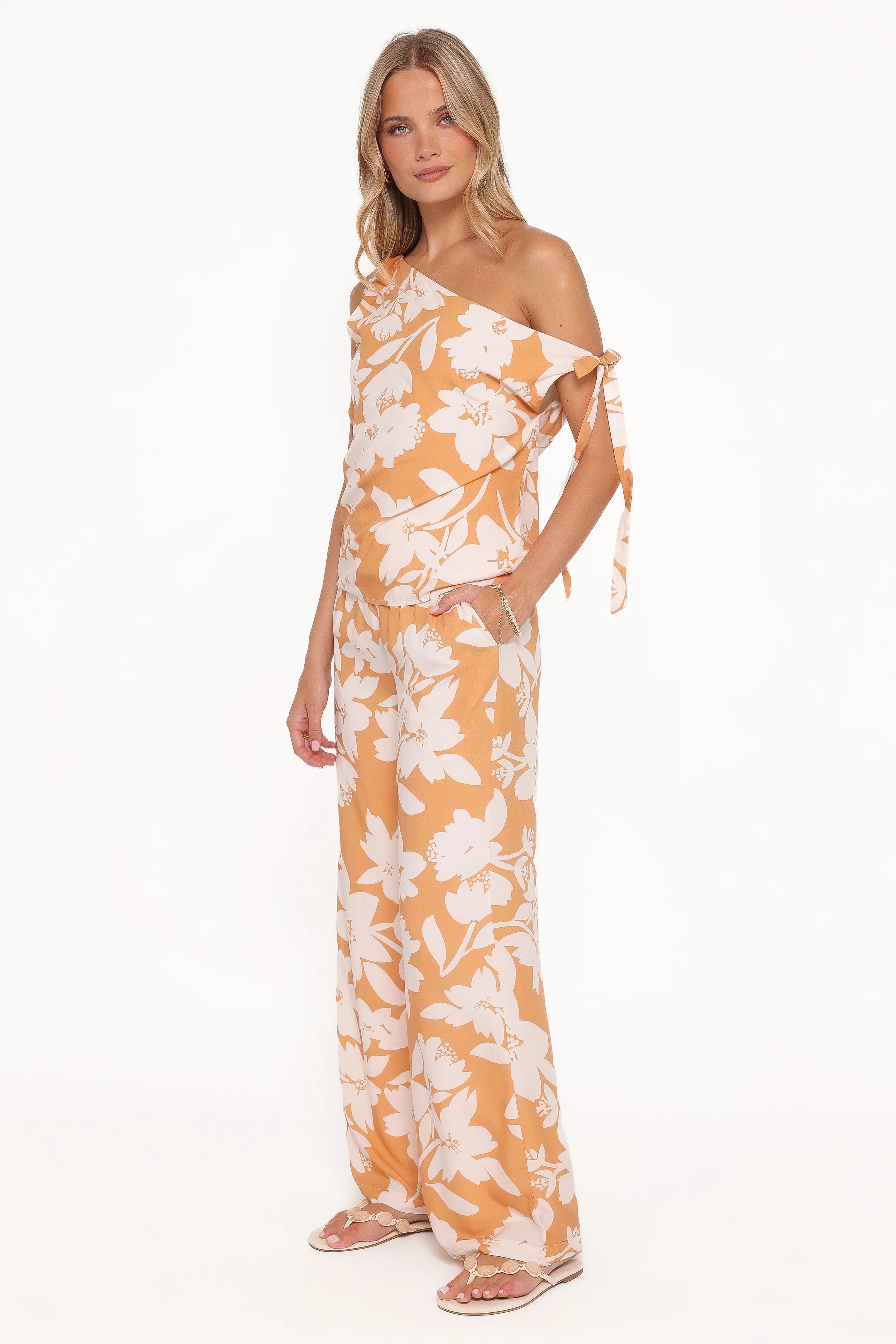 Flynn Pant Set Yellow Floral