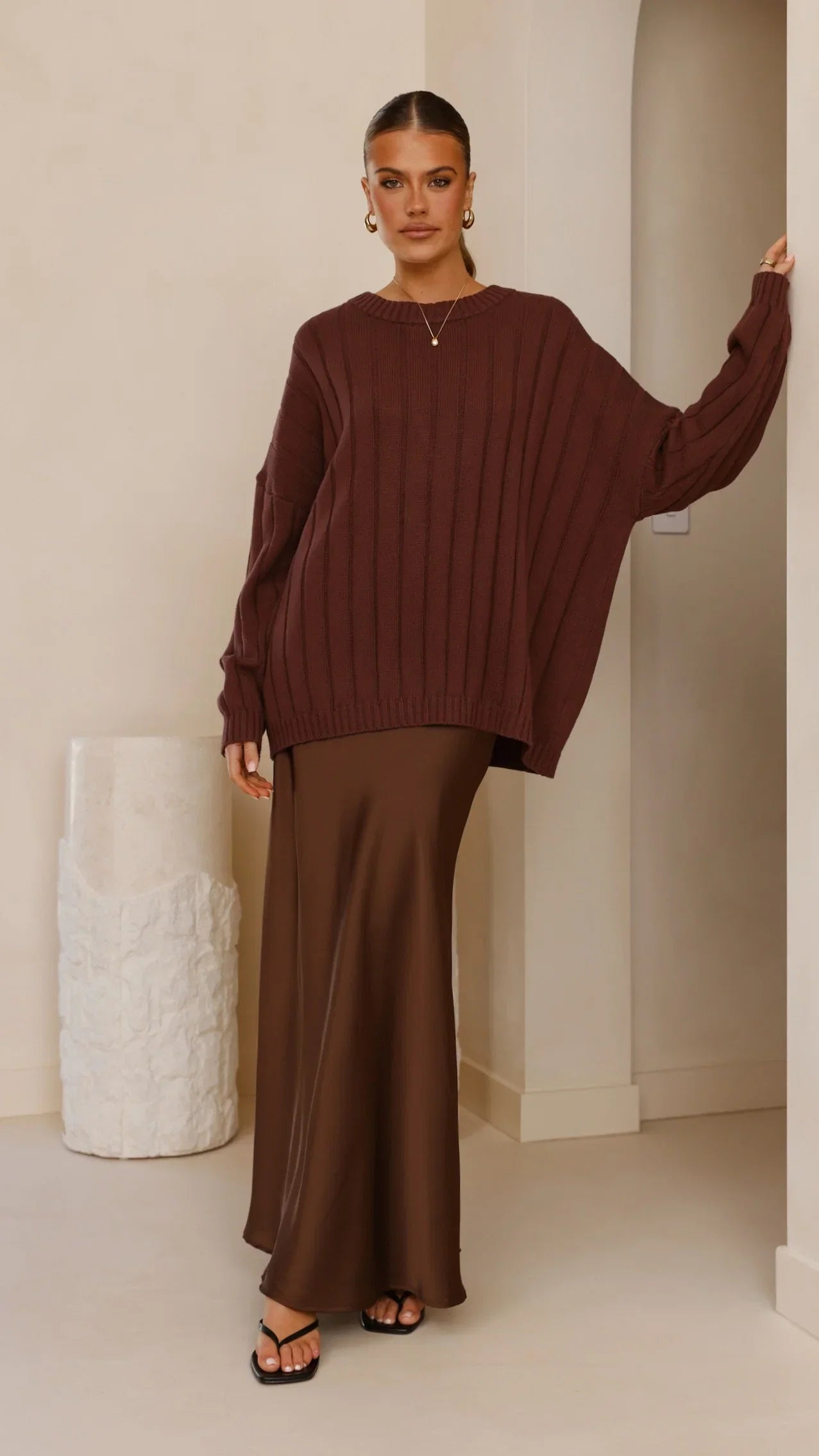 Naiva Oversized Knit Brown