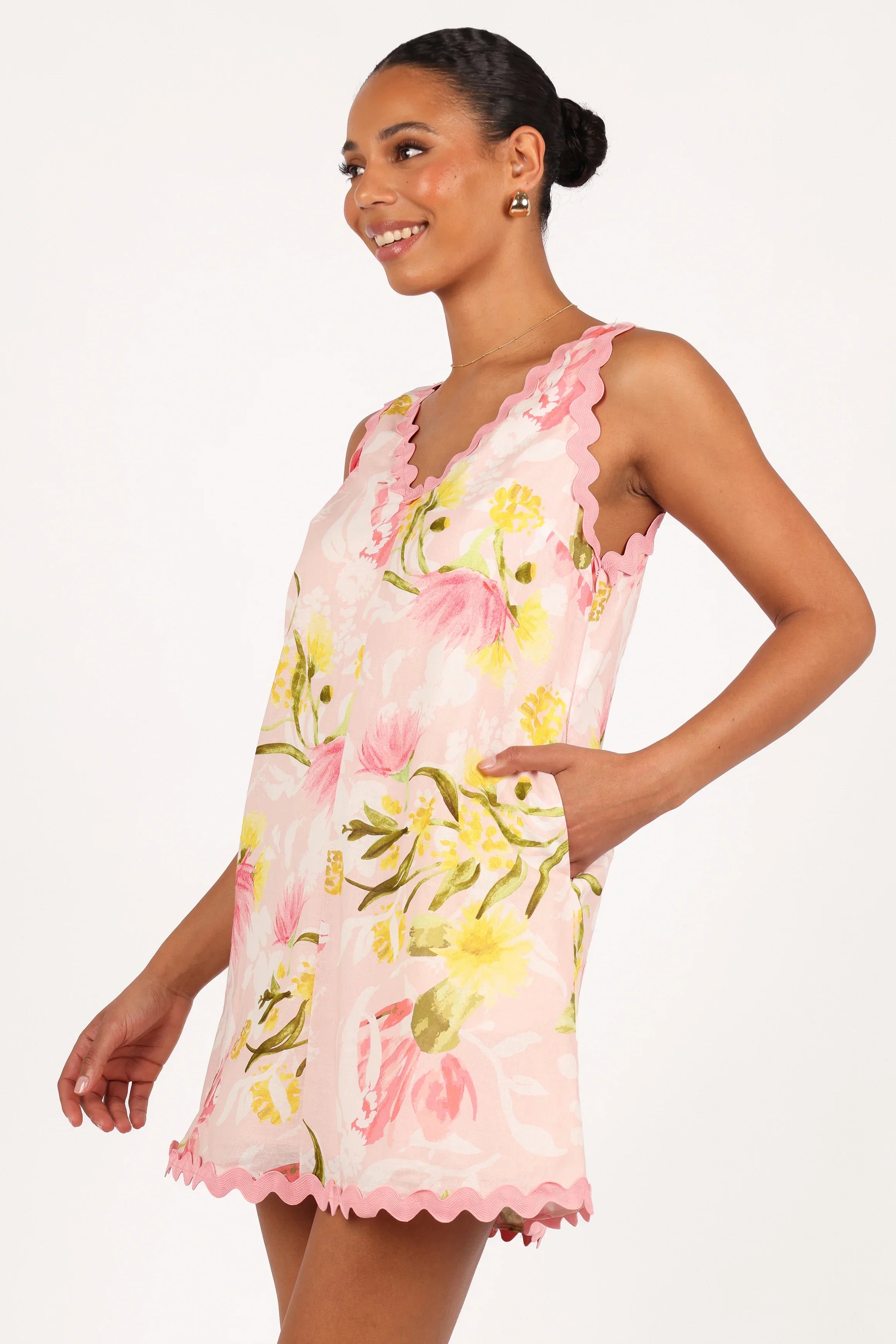 Calliope Mini Dress Acacia Blossom