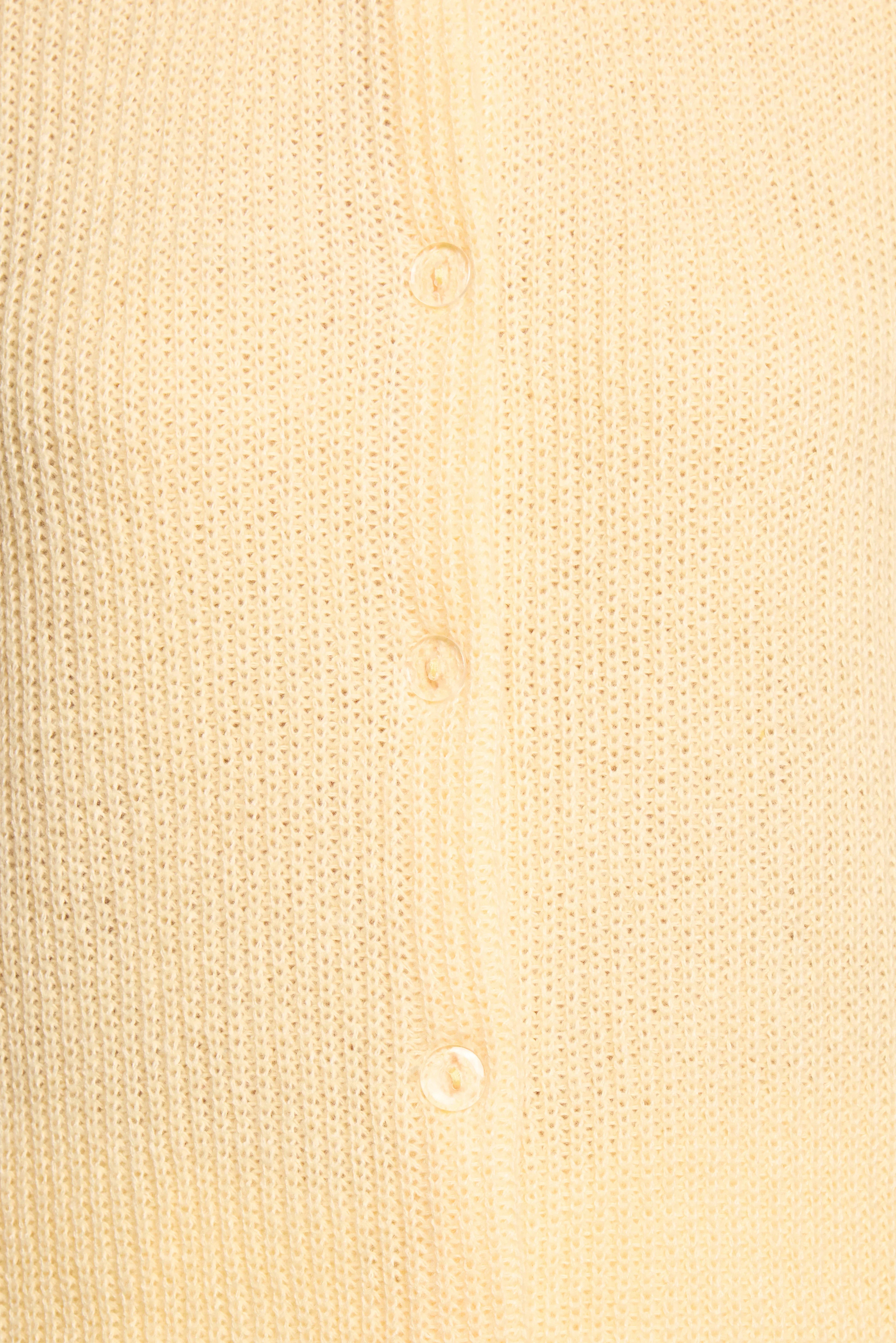 Miriam Short Sleeve Knit Top Yellow