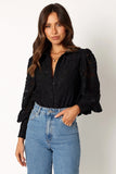 Tadeo Lace Shirt Black
