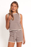 Ilona Knit Set Brown Cream