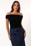Lanna Off Shoulder Top Black