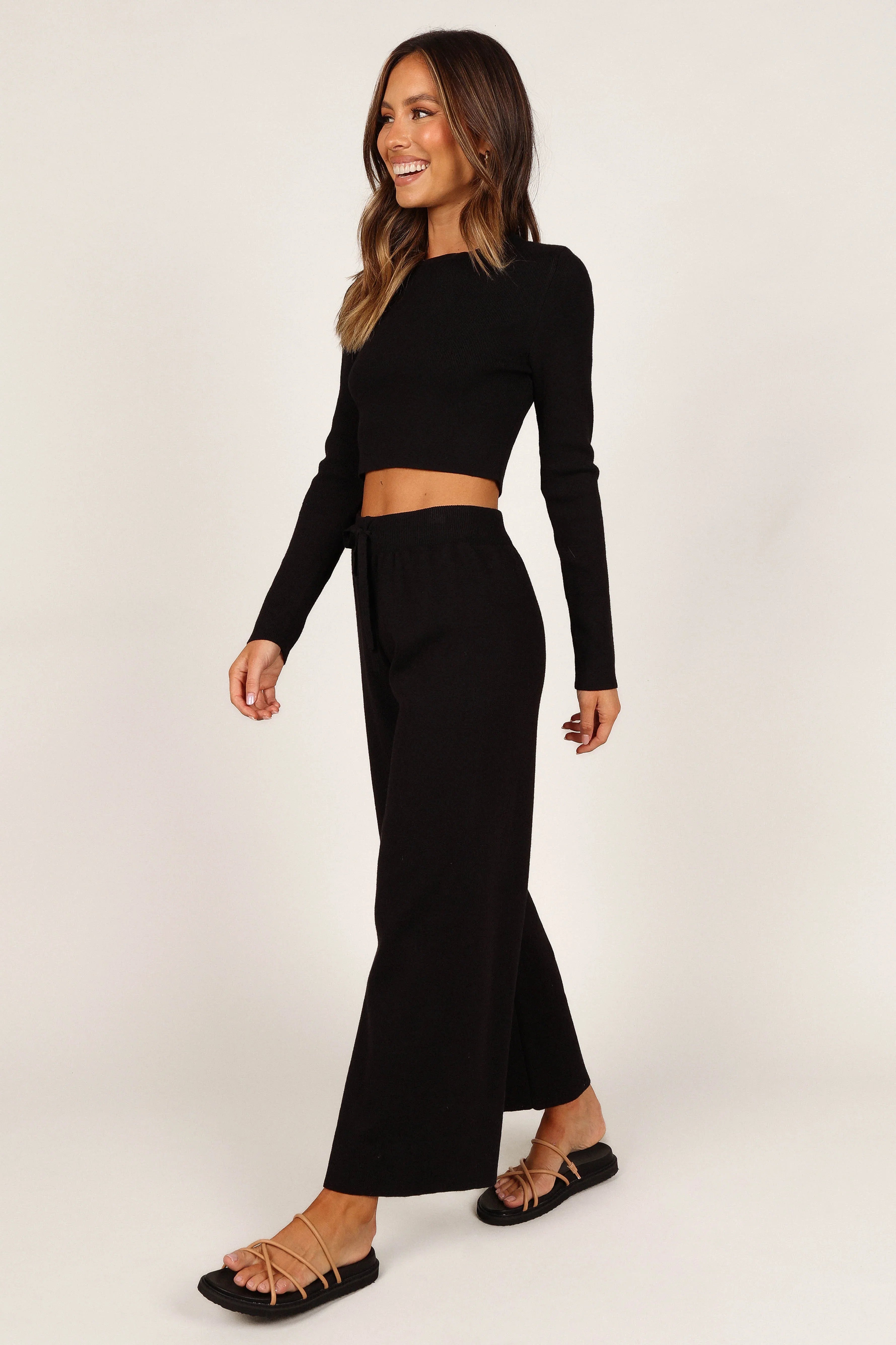 Ayers Long Sleeve Set Black