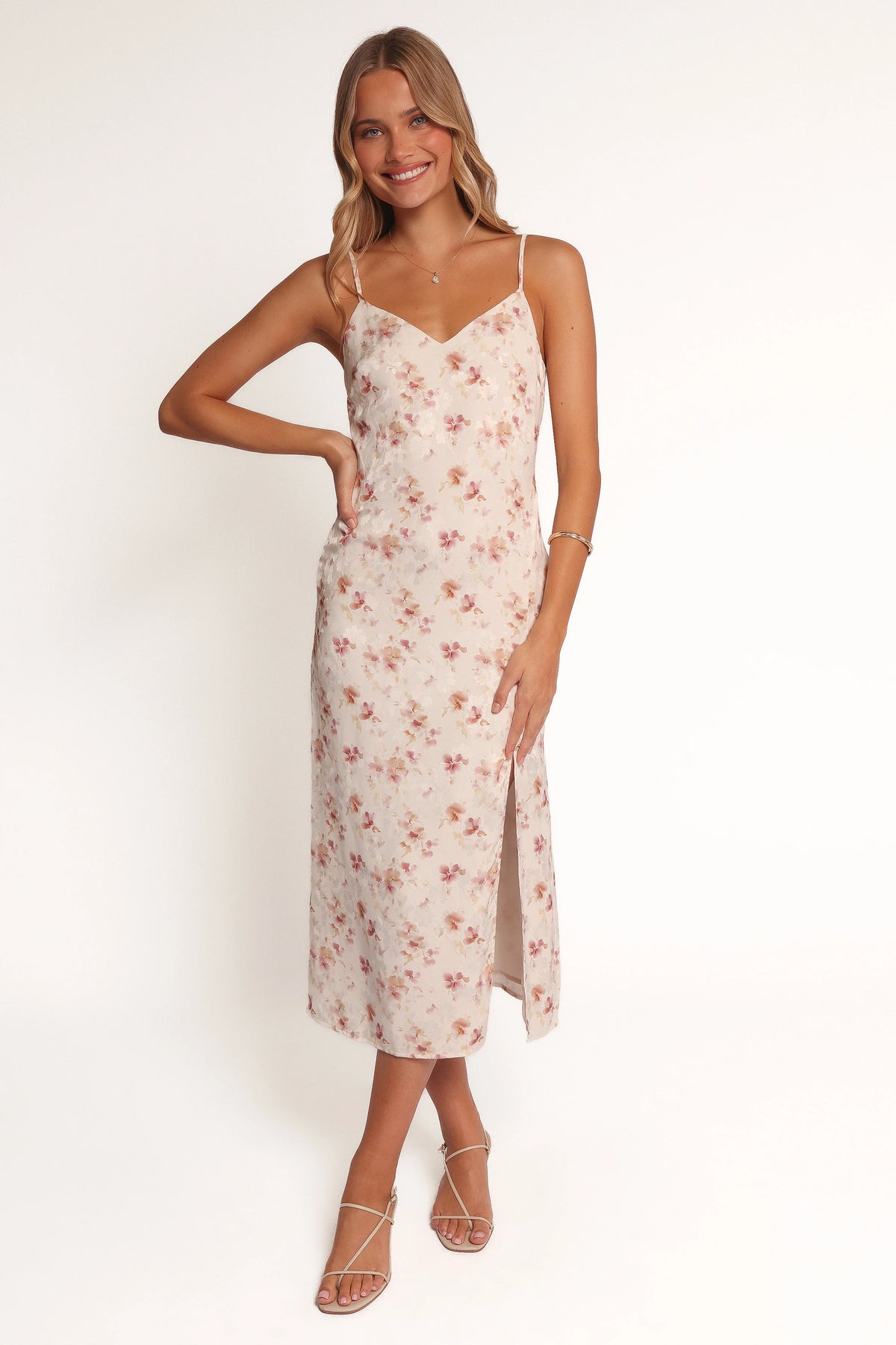 Elysian Maxi Dress Pink Floral