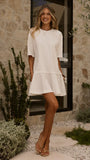 Stassi Mini Dress Off White