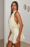 Captivate My Focus Mini Dress Lemon