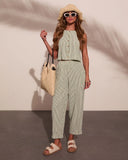 Dockside Days Striped Wide Leg Pants