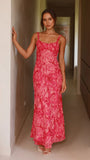 Margo Midi Dress Pink Floral