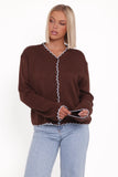 Ruby Knit Cardigan Brown