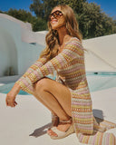 Capri Calling Crochet Cover Up Front Tie Duster