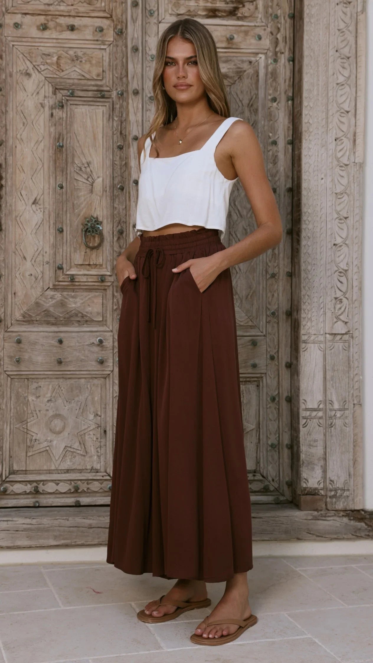 Belinda Pants Chocolate