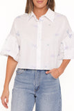 Luneth Button Up Blouse White