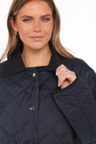 Lynly Quilted Barn Jacket Navy