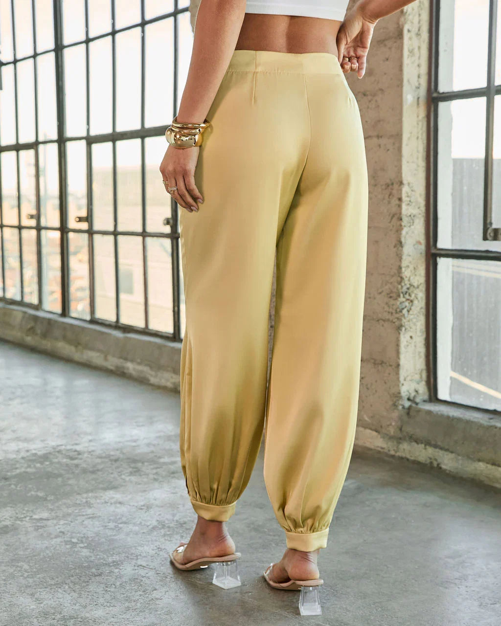 Forward Feeling Satin Joggers