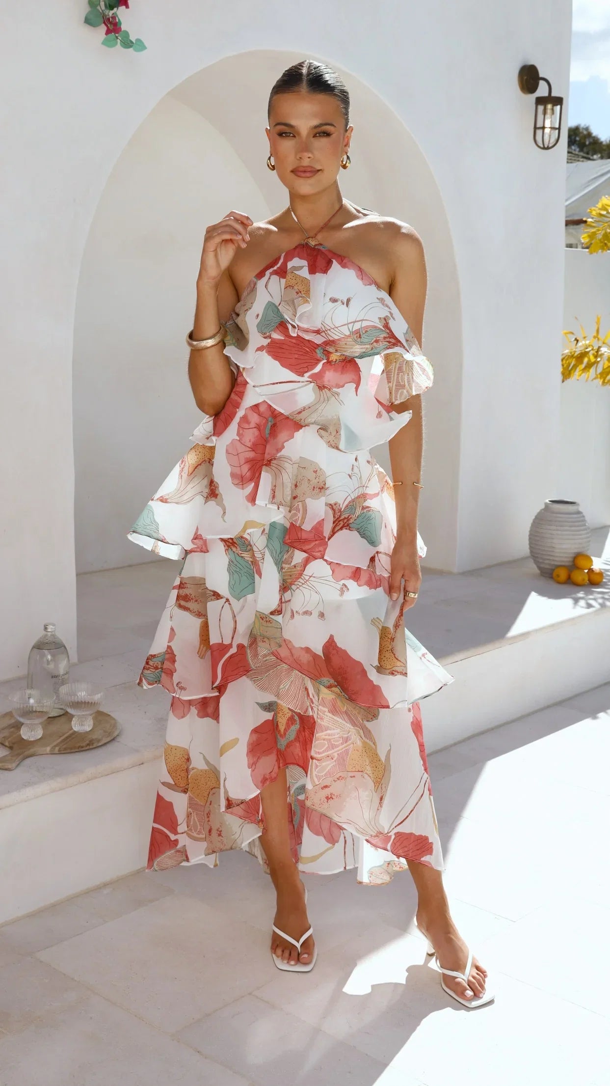 Soho Maxi Dress Blush Lotus