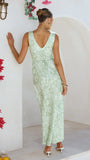 Rubie Maxi Dress Lime Floral