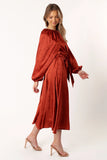 Lexie Long Sleeve Midi Dress Bronze