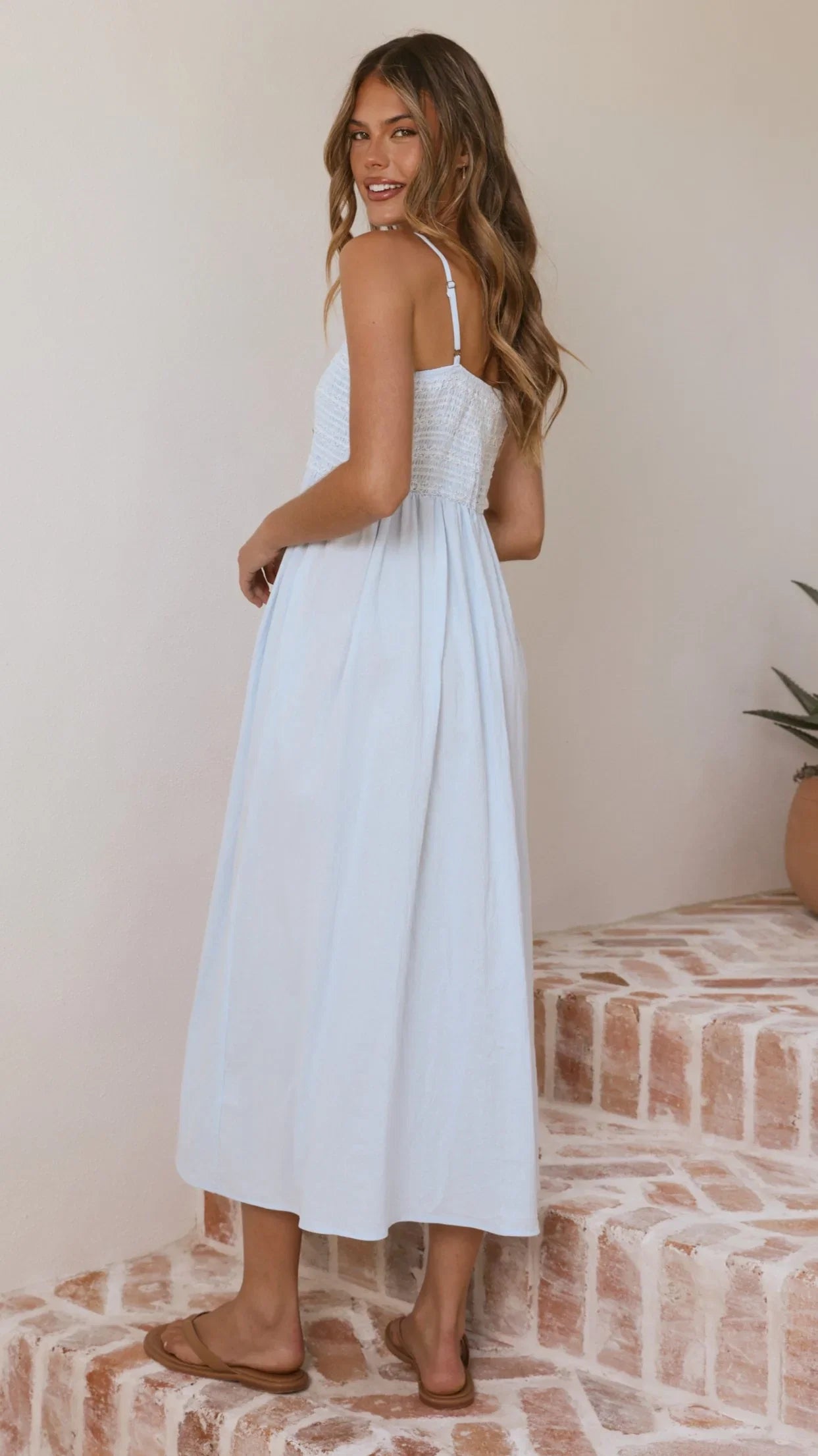 Kinsley Midi Dress Blue