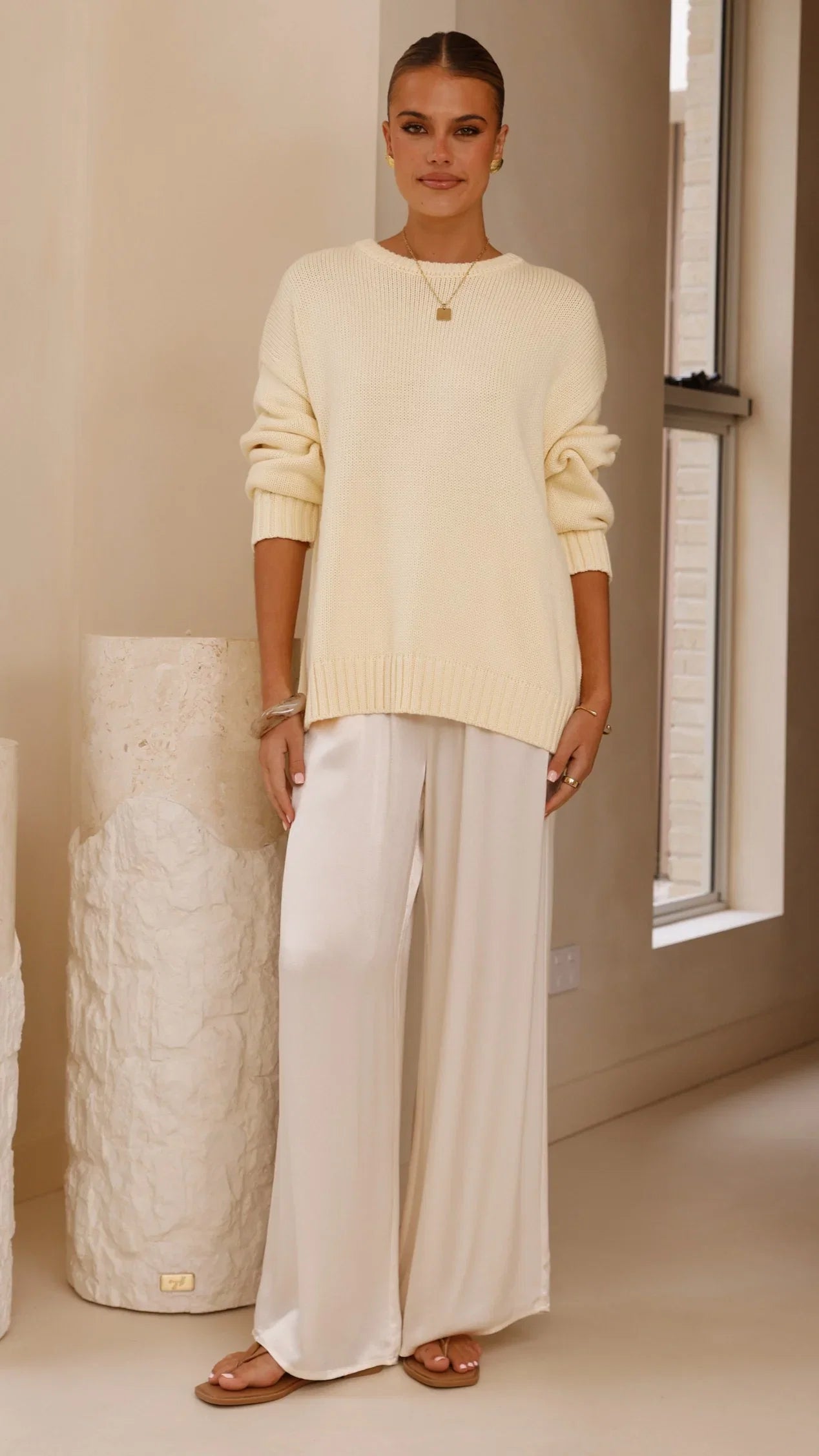 Dara Knitted Sweater Butter Yellow