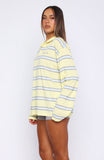 Verano Sixteen Carmen Long Sleeve Oversized Jersey Lemon