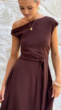 Gemma Maxi Dress Chocolate