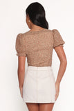 Noel Top Beige Multi