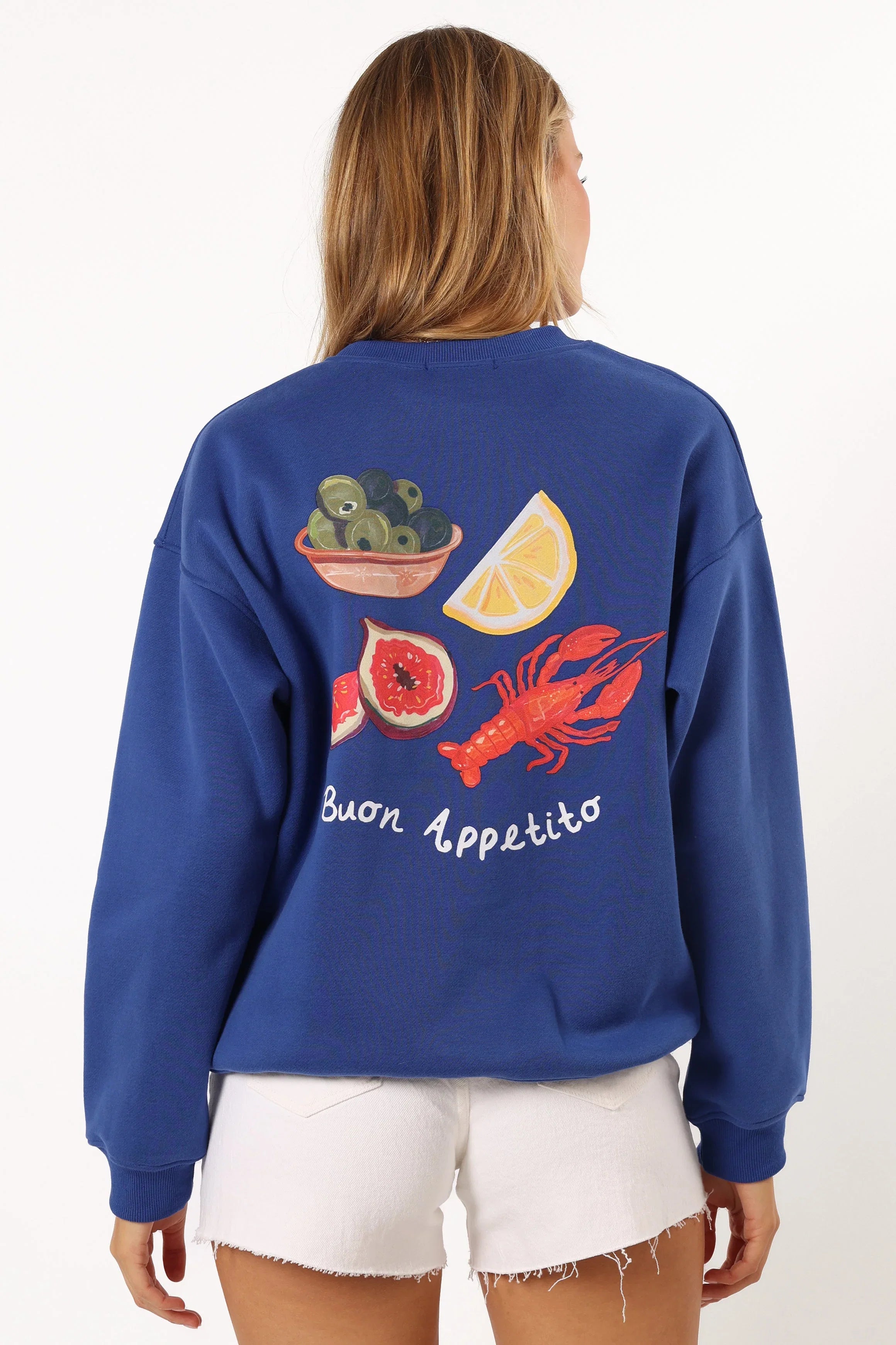 Buon Appetito Crewneck Sweatshirt Royal