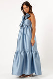 Betina Bow Front Maxi Dress Blue