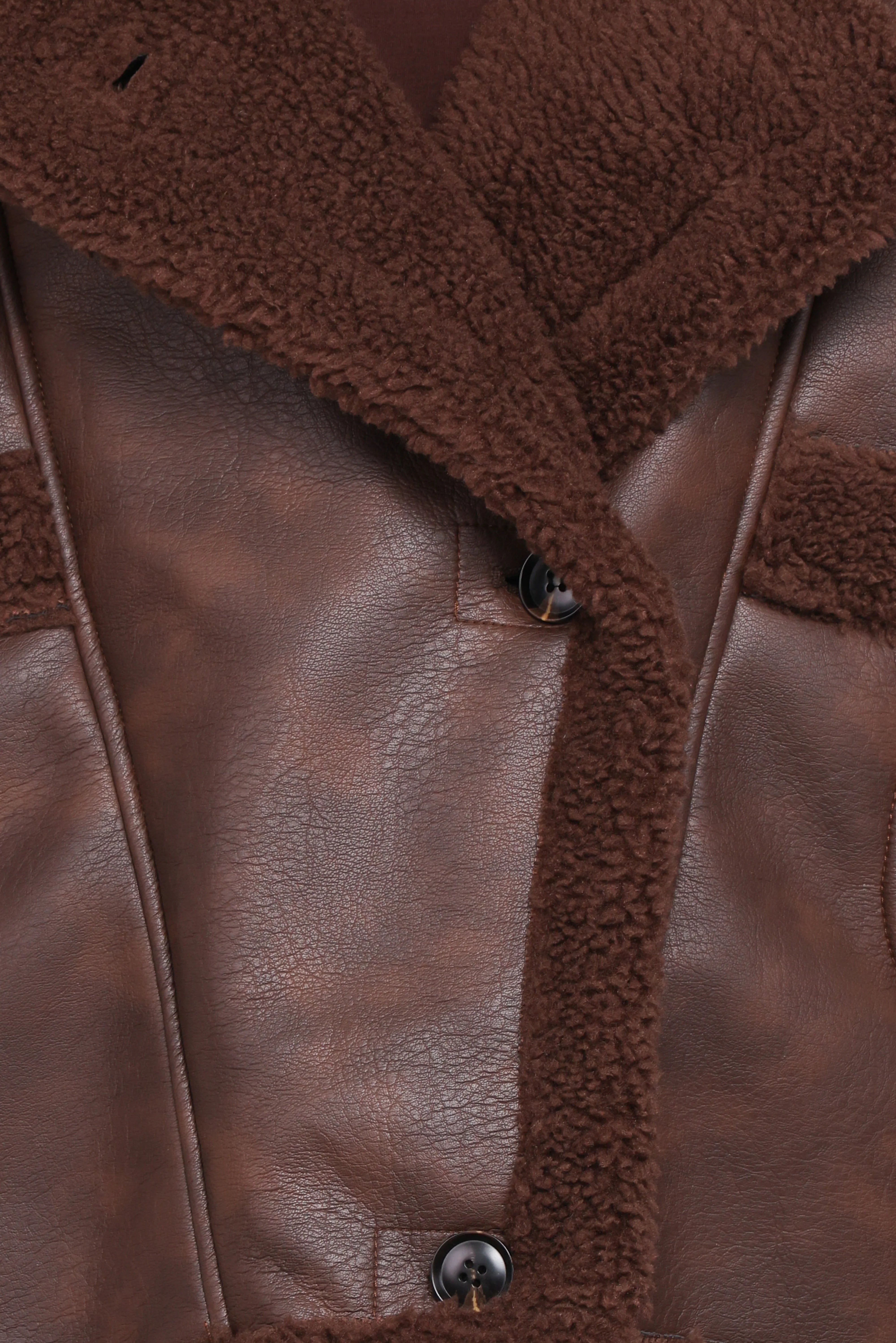 Sherpa Car Coat Chocolate