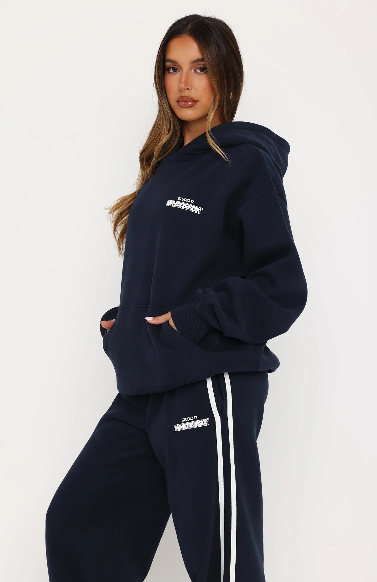 Studio 17 Spencer Oversized Hoodie Navy