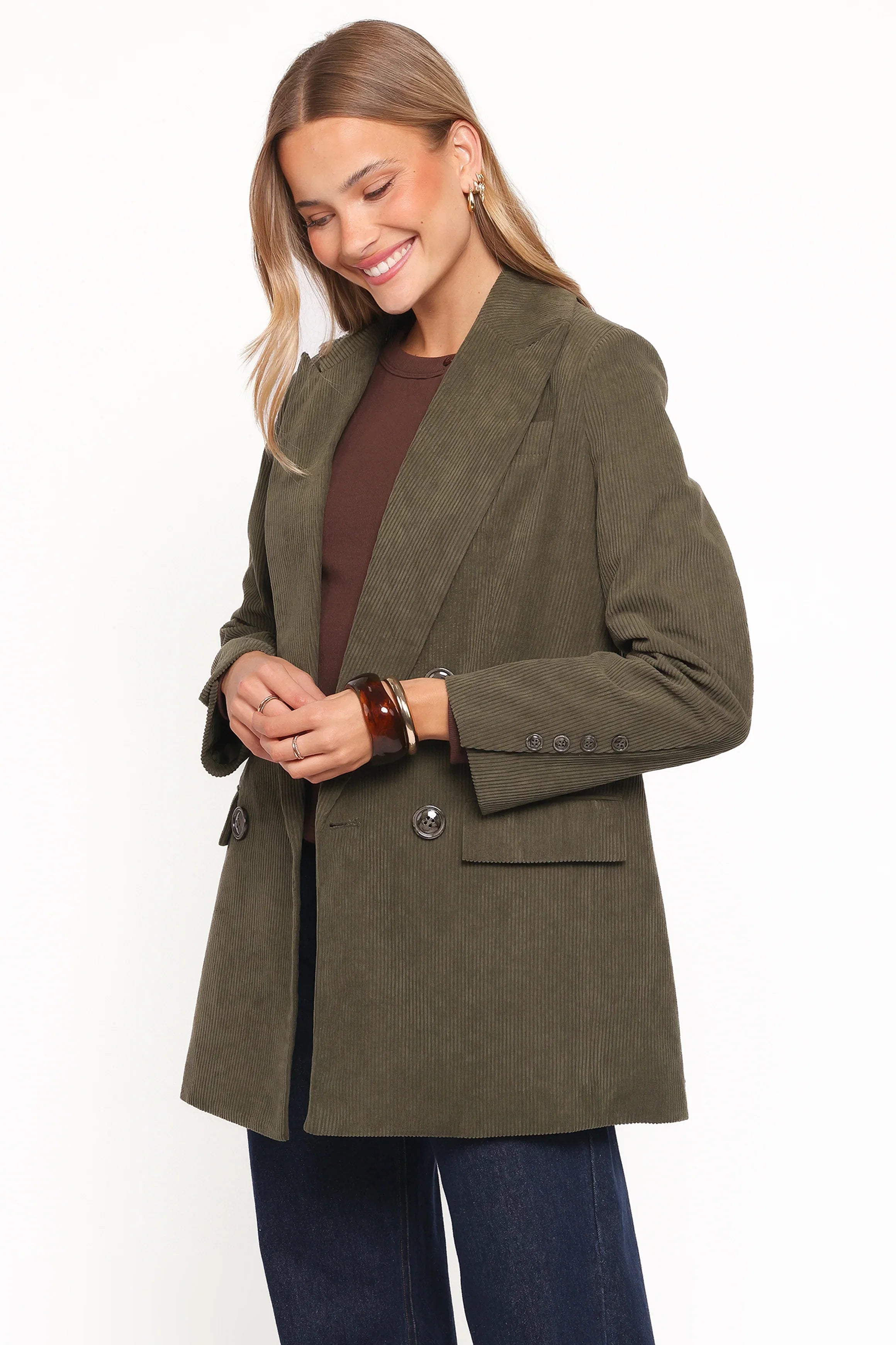 Madi Corduroy Blazer Olive