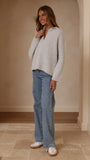 Kouvr Knit Sweater Grey