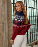 Cosmos Abstract Fair Isle Sweater