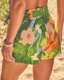Sunset Orchid Tropical Print Shorts