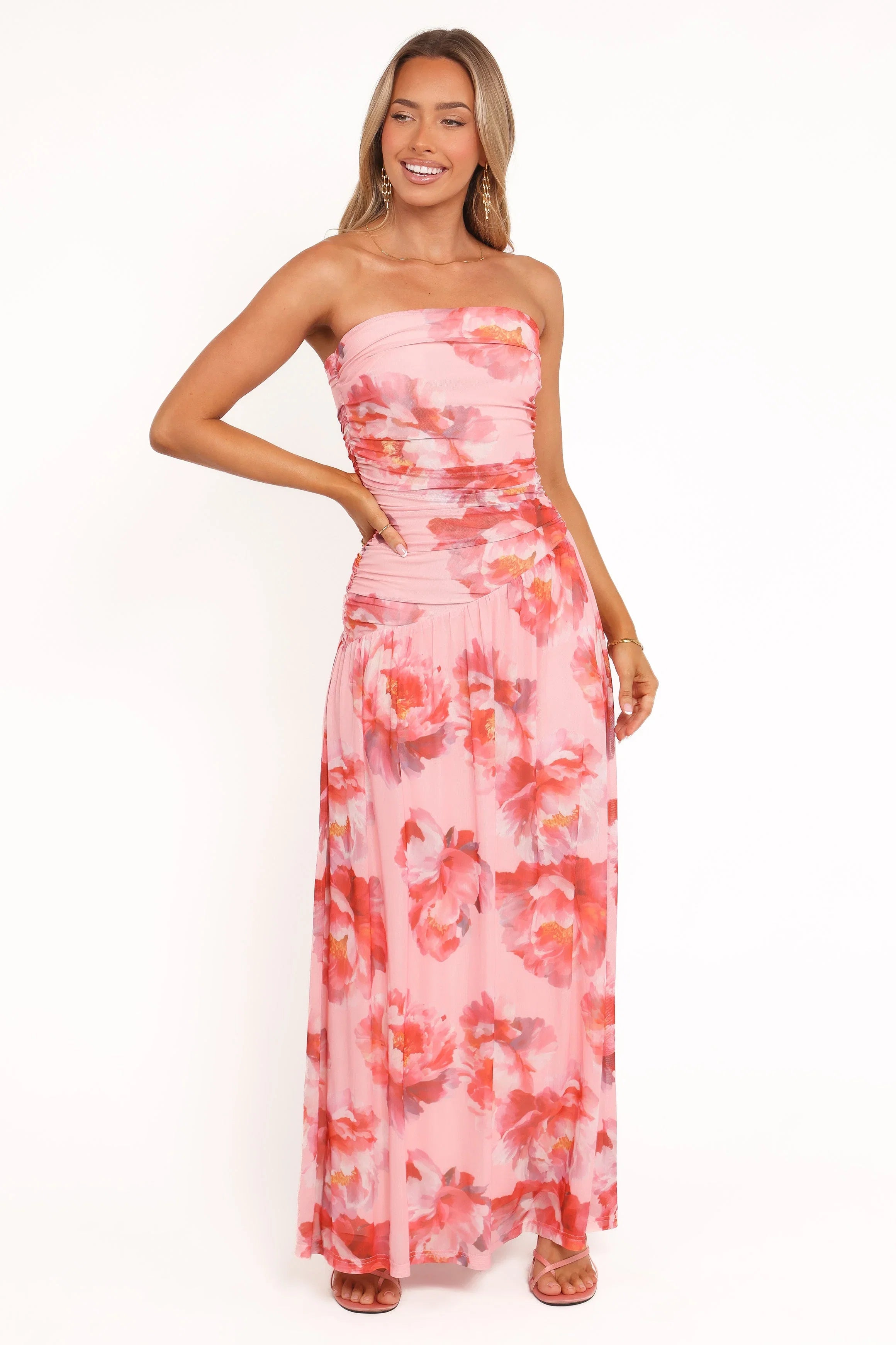 Calypso Maxi Dress Pink Peony